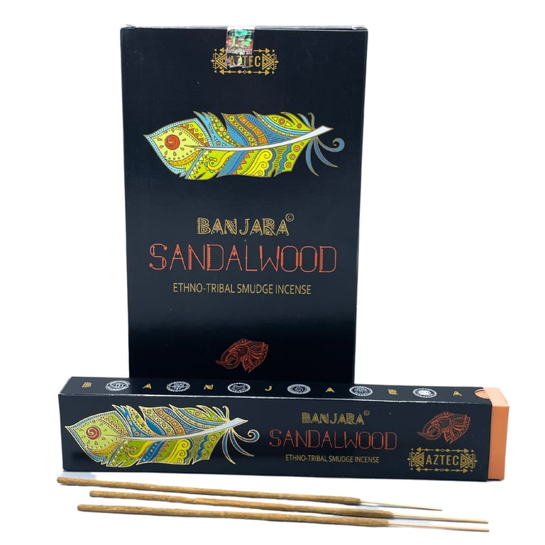 Banjara Tribal Smudge Incense - Sandalwood Aromatic Sticks for Home Purification and Spiritual Practice