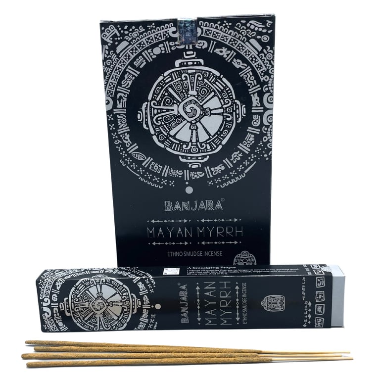 Banjara Tribal Smudge Incense - Mayan Myrrh Aromatherapy Home Fragrance
