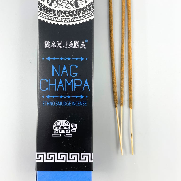 Banjara Tribal Smudge Nag Champa Incense - Natural Spiritual Relaxation Aromatherapy Home Scents