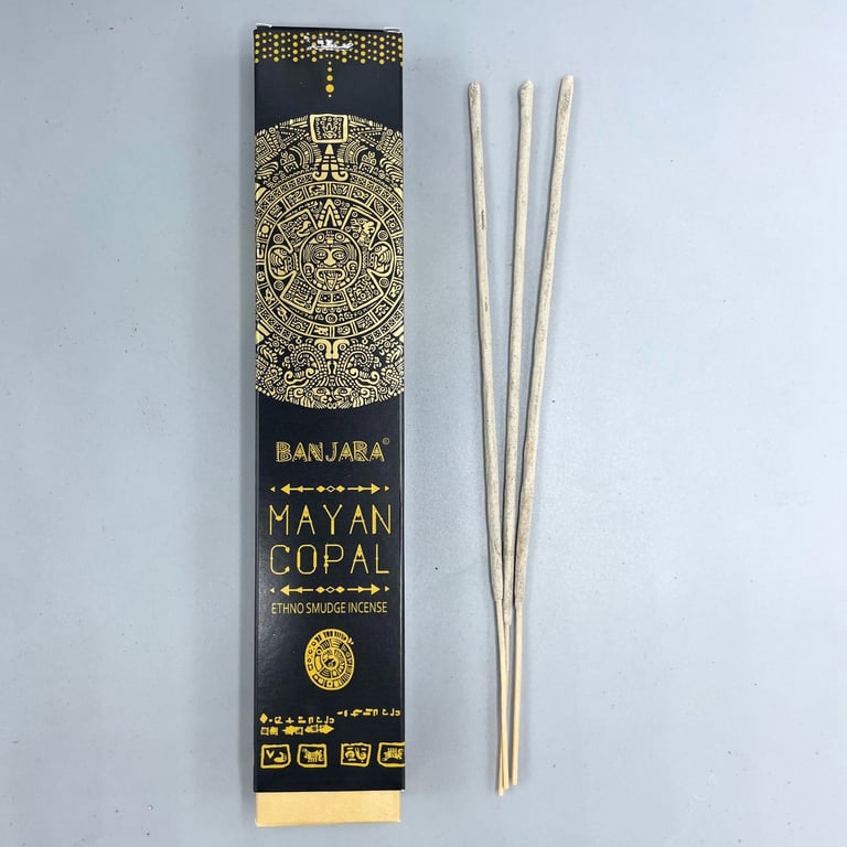 Banjara Tribal Smudge Incense - Mayan Copal Natural Spiritual Cleansing Sticks for Home Aromatherapy