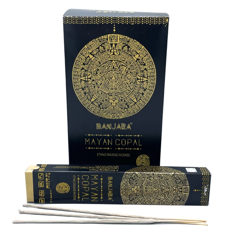Banjara Tribal Smudge Incense - Mayan Copal Natural Spiritual Cleansing Sticks for Home Aromatherapy