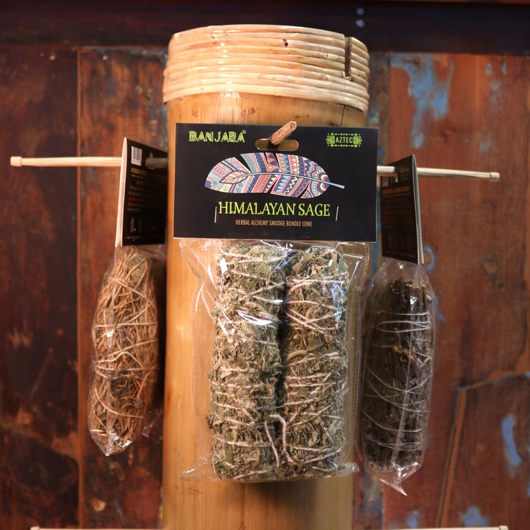 Banjara Indian Sage Smudge Stick - Natural Home Purification & Spiritual Cleansing