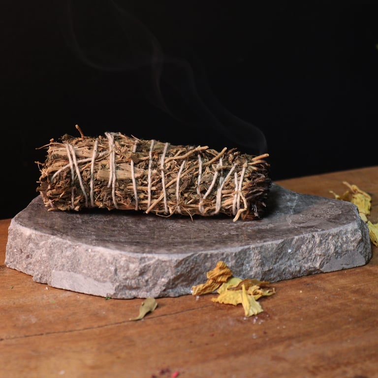 Indian Sage and Patchouli Smudge Sticks - Home Fragrance for Spiritual Cleansing and Aromatherapy
