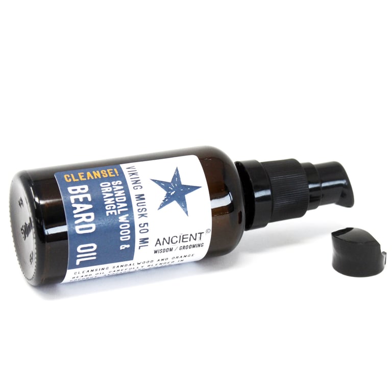 Viking Musk 50ml Beard Oil - Cleanse and Nourish Your Facial Hair