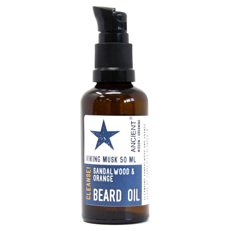 Viking Musk 50ml Beard Oil - Cleanse and Nourish Your Facial Hair