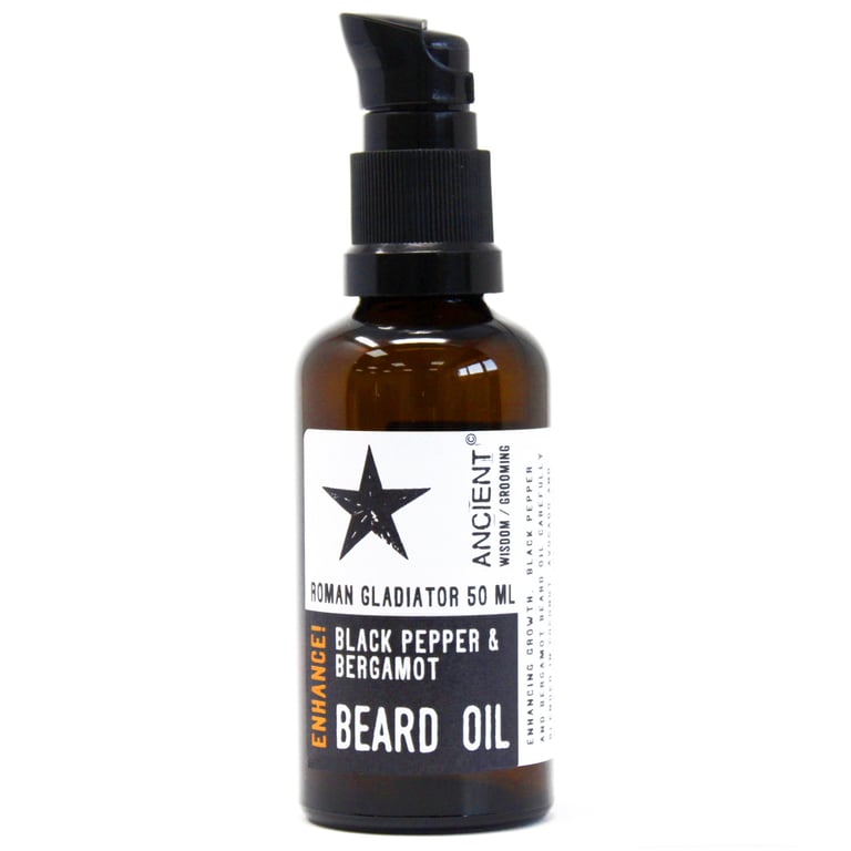Roman Gladiator 50ml Beard Oil - Enhance and Nourish Your Facial Hair