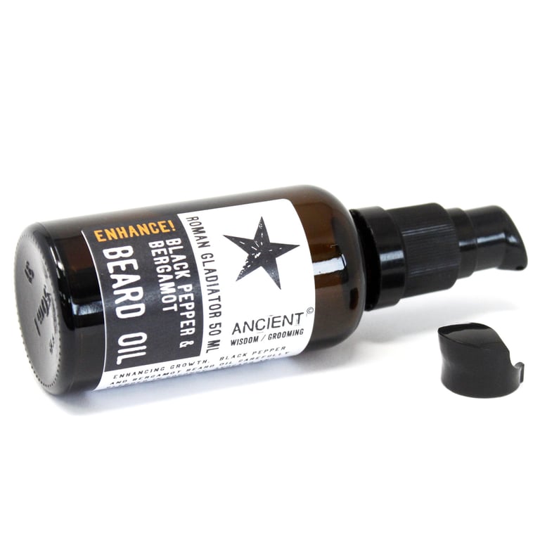 Roman Gladiator 50ml Beard Oil - Enhance and Nourish Your Facial Hair