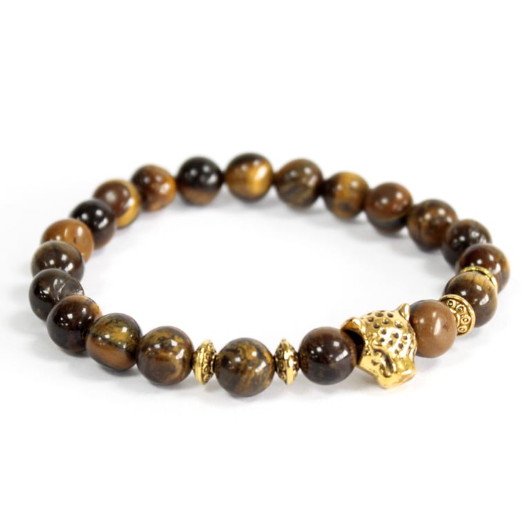 Authentic Gold Tiger Eye Gemstone Bracelet - High-Quality Tiger Eye Jewelry