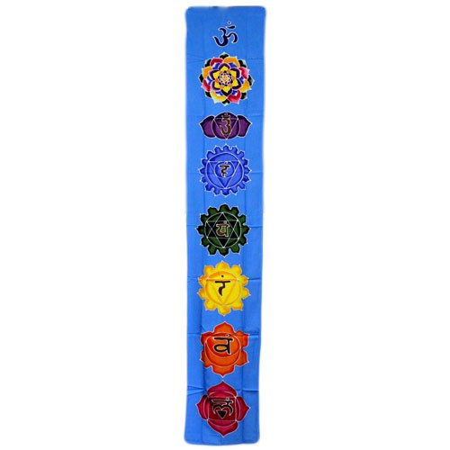 183x35cm Sky Blue Chakra Drop Banner (YOUR_BRAND)
