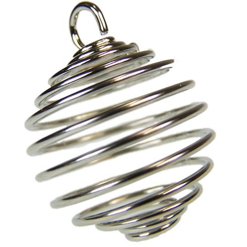 20mm Spiral Cage Metal Pendant - Decorative Home and Garden Accent