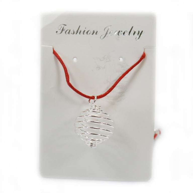 20mm Spiral Cage Metal Pendant - Decorative Home and Garden Accent
