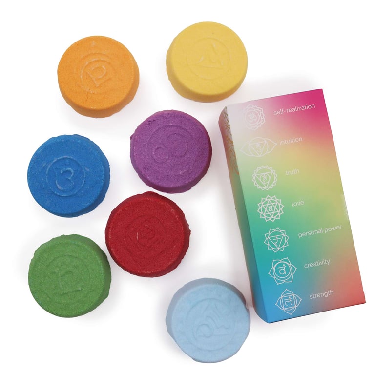 Large Chakra Bath Fizz - Inner Harmony & Glow - Brand Name