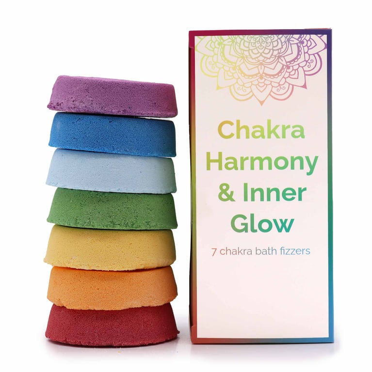 Large Chakra Bath Fizz - Inner Harmony & Glow - Brand Name