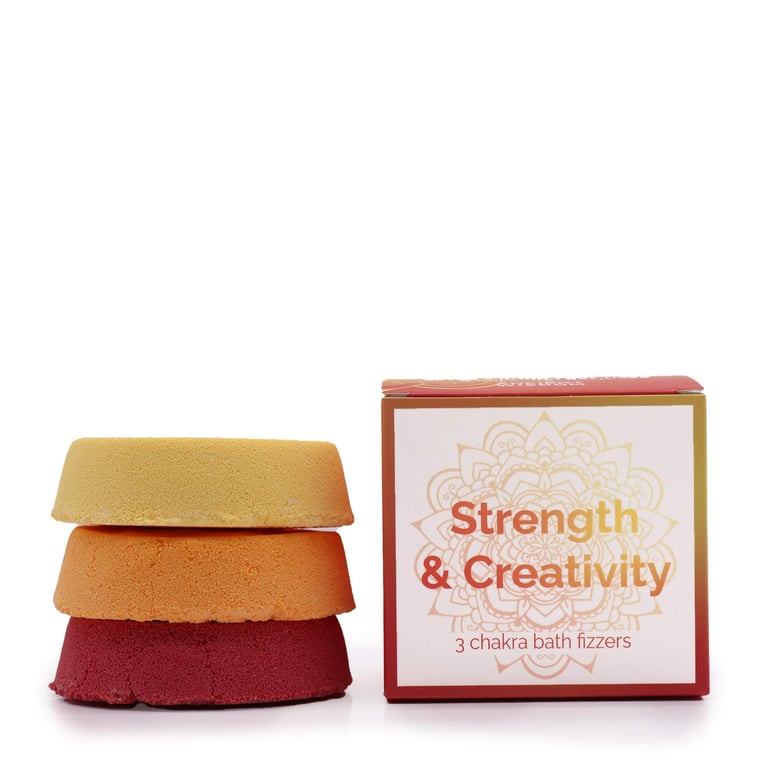 Chakra Bath Fizz - Small Box for Strength and Creativity Boost