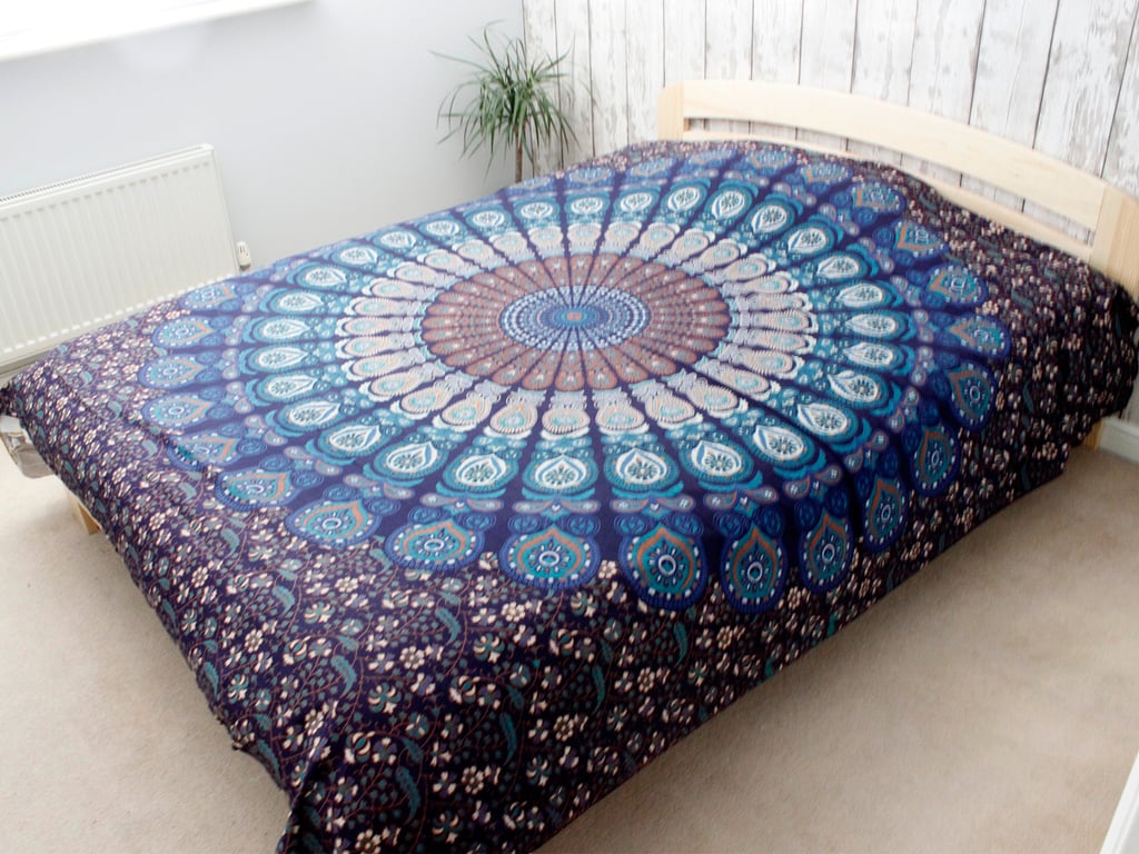 Double Cotton Mandala Bedspread & Wall Hanging - Classic Design