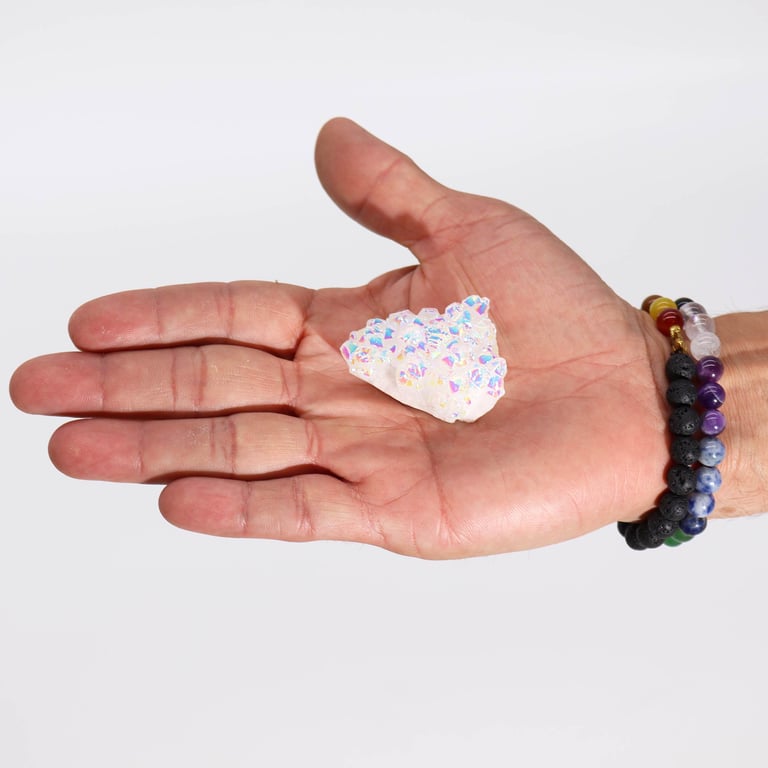 Aura Angel Enhanced Quartz Crystal Healing Stone - Small Size