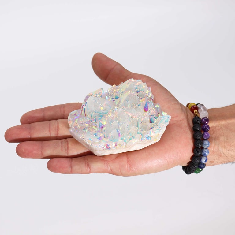 Aura Angel Quartz - Large Enhanced Quartz Crystal