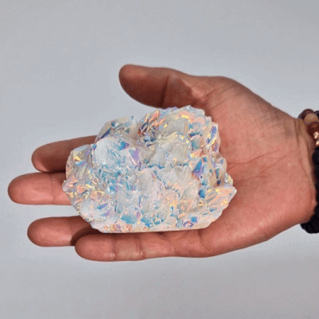 Aura Angel Quartz - Large Enhanced Quartz Crystal