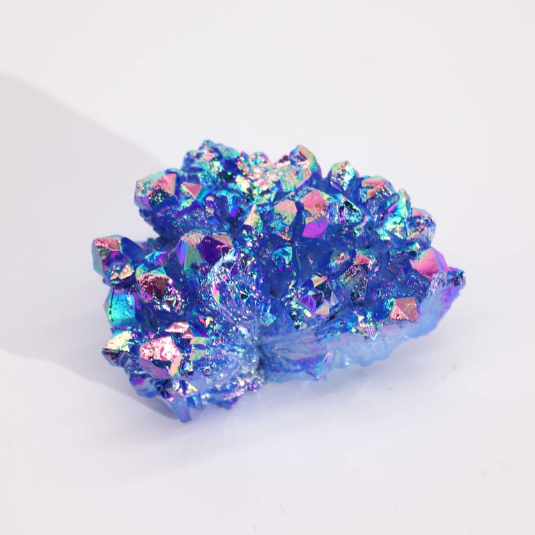 Med Enhanced Quartz - Aura Aqua Halo Energy Enhancing Crystal for Spiritual Healing and Aura Cleansing