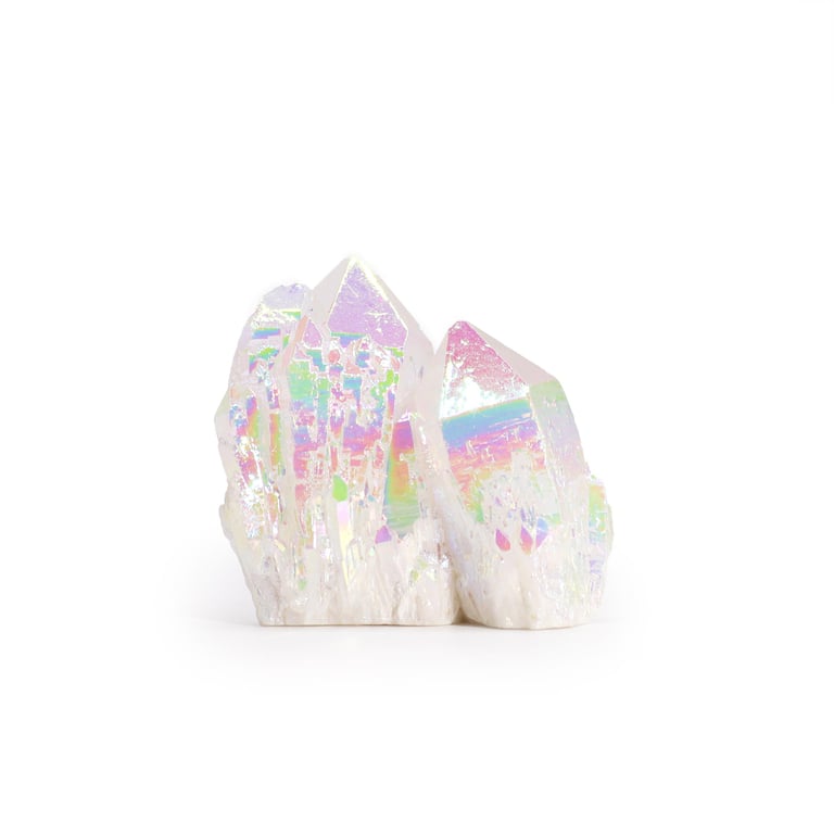 Med Enhanced Aura Angel Quartz Healing Energy Crystal