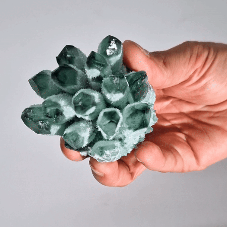 Quartz Cluster (Green Ghost) - Premium Crafted Stone