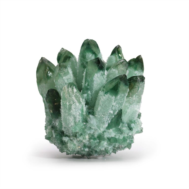 Quartz Cluster (Green Ghost) - Premium Crafted Stone