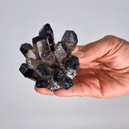 Smoky Ghost Quartz Cluster - Premium Crafted Quartz Brand Name