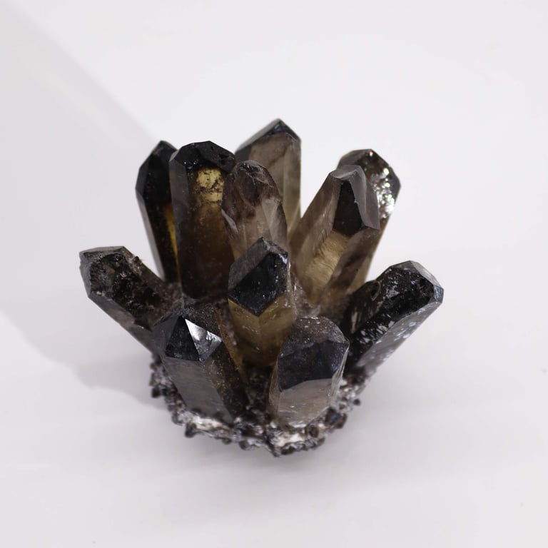 Smoky Ghost Quartz Cluster - Premium Crafted Quartz Brand Name