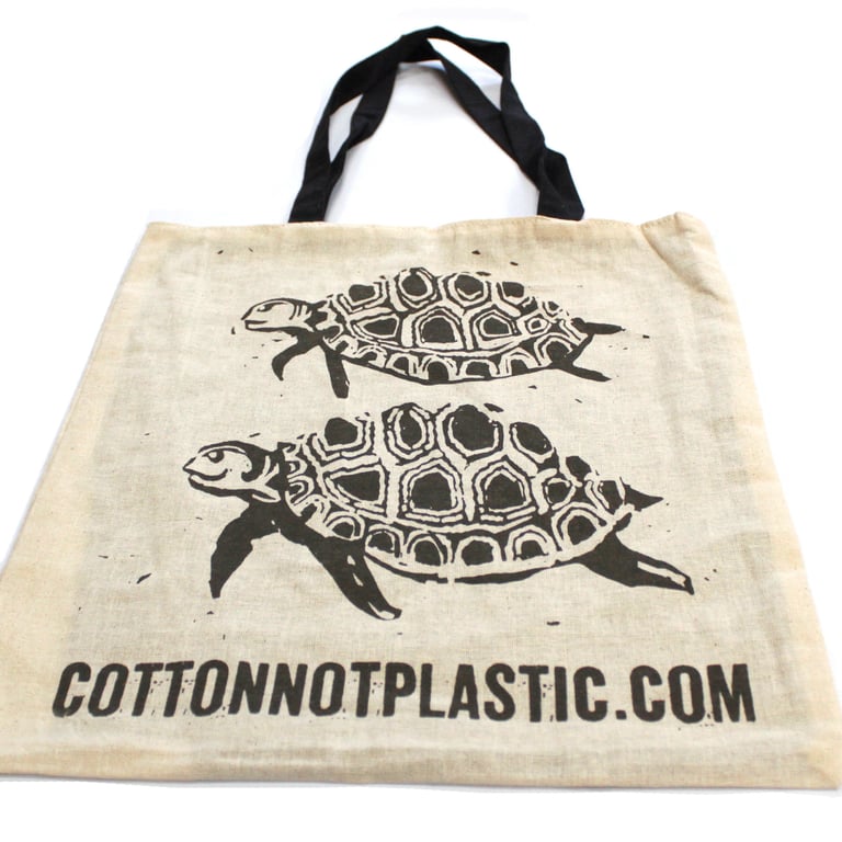 Large Reversible Eco-Friendly Cotton Tote Bag 38x42cm - 2x4oz Capacity, Reusable Shopping Bag for Everyday Use
