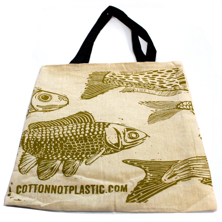 Large Reversible Eco-Friendly Cotton Tote Bag 38x42cm - 2x4oz Capacity, Reusable Shopping Bag for Everyday Use