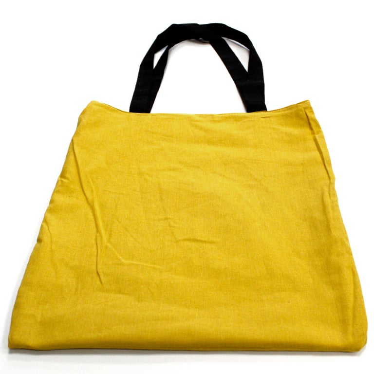 Large Reversible Eco-Friendly Cotton Tote Bag 38x42cm - 2x4oz Capacity, Reusable Shopping Bag for Everyday Use