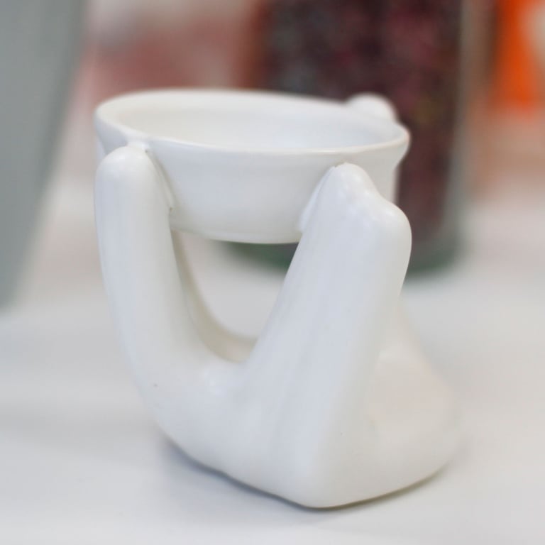 White Oil Burner - Home Decor Candle Alternative & Indoor Scent Diffuser