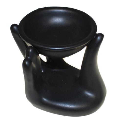 Helping Hand Black Oil Burner - Home Decor Indoor Fragrance Heater