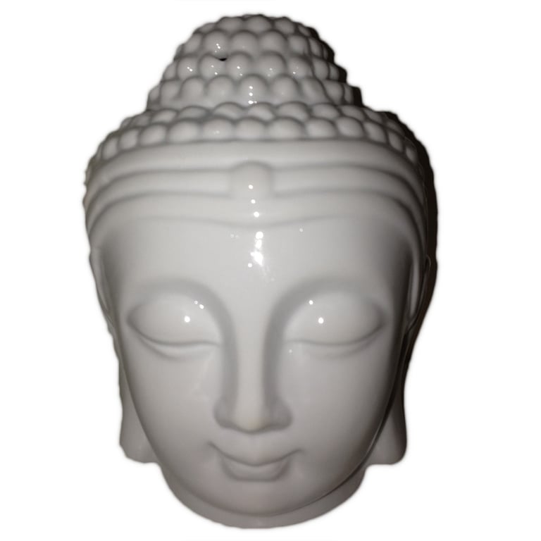 Buddha Head Oil Burner - Meditation Candle Stand for Home Spiritual Decor