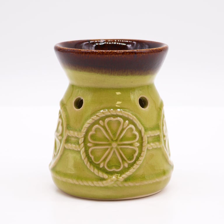 Classic Jade Spa Burner - Natural Stone Aromatherapy Lamp for Home Fragrance and Relaxation