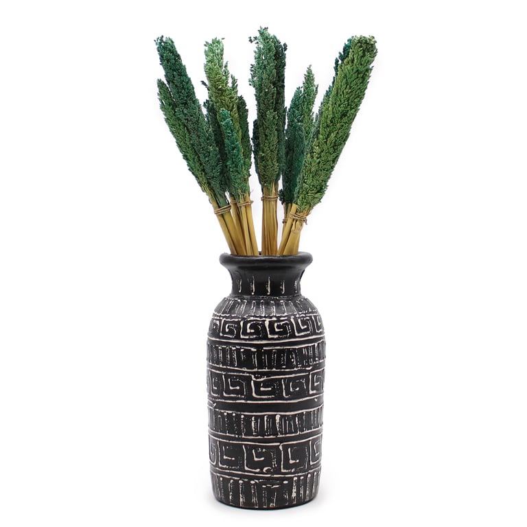 Cantaloupe Grass Bunch - Teal Natural Fiber Outdoor Decor Accent