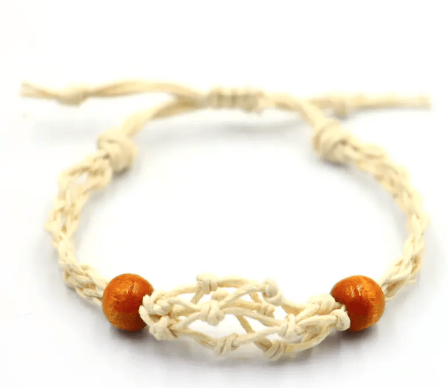 Natural Gemstone Bracelet - Handcrafted Cord Jewelry with Crystal Accents