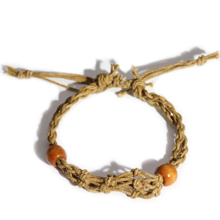 Gemstone Beaded Bracelet Cord - Sand Jewelry Making Supply