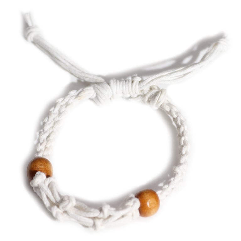 White Gemstone Bracelet Cord - Beaded Jewelry Making Supply