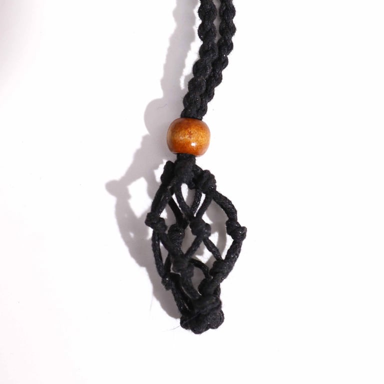 Black Gemstone Necklace Cord - Elegant Jewelry Accessory