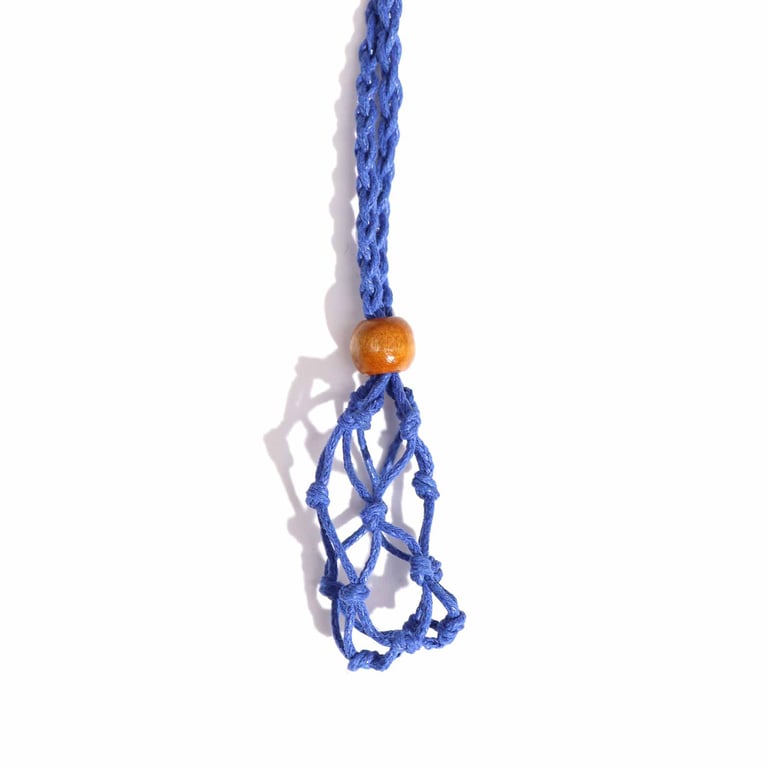 Navy Gemstone Necklace Cord - Beaded Fashion Jewelry Cord
