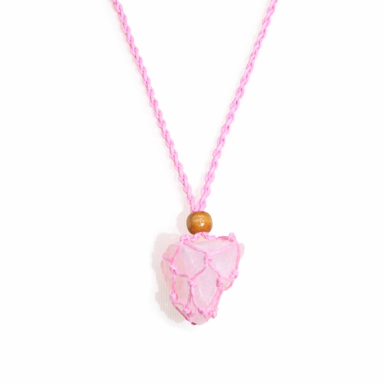 Pink Gemstone Necklace Cord - Handmade Jewelry Making Supplies