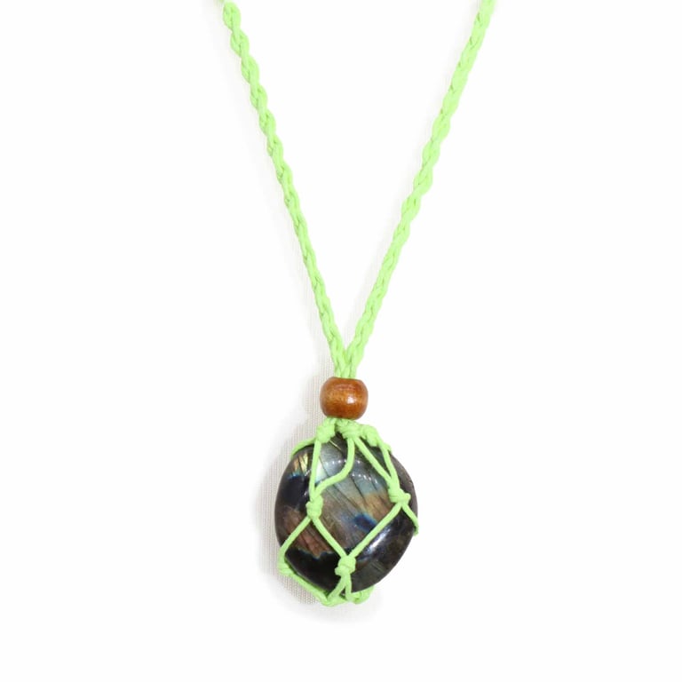Green Gemstone Necklace Cord - High-Quality Jewelry Bead Necklace String