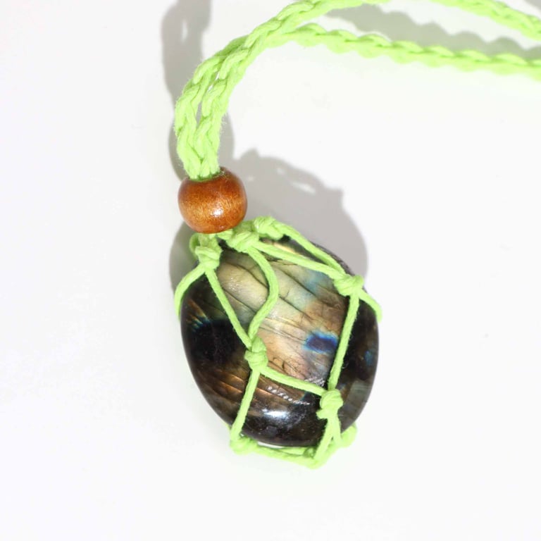 Green Gemstone Necklace Cord - High-Quality Jewelry Bead Necklace String