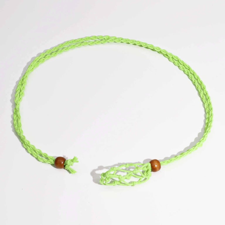 Green Gemstone Necklace Cord - High-Quality Jewelry Bead Necklace String