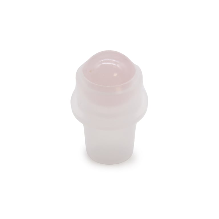 Rose Quartz Gemstone Roller Tip for 5ml Aromatherapy Bottles - Natural Wellness Remedy