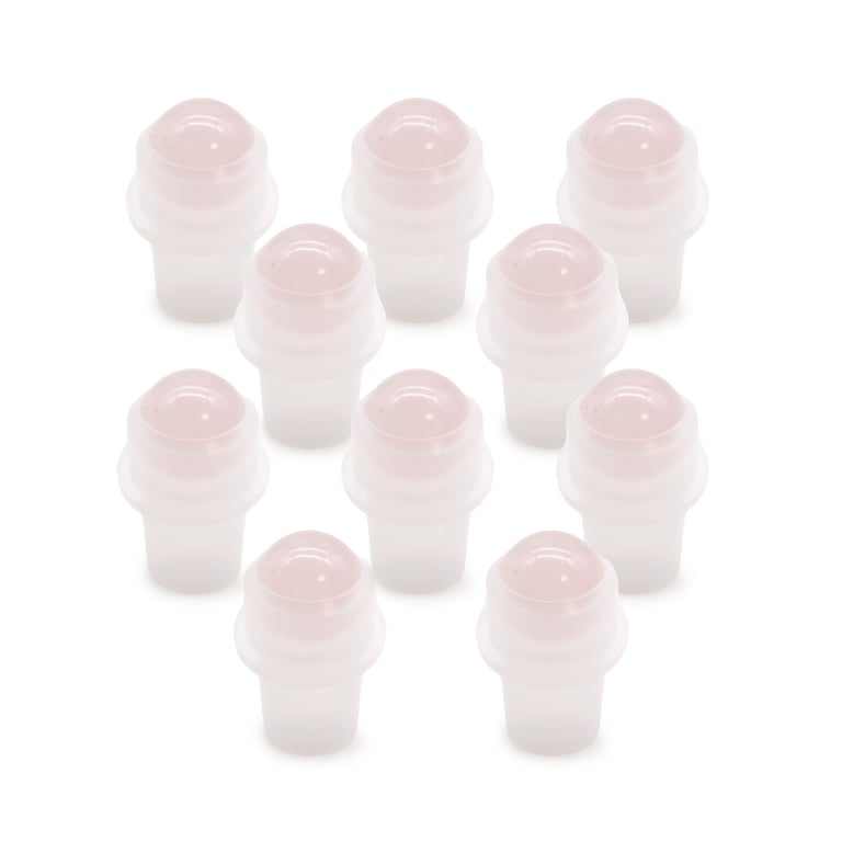 Rose Quartz Gemstone Roller Tip for 5ml Aromatherapy Bottles - Natural Wellness Remedy
