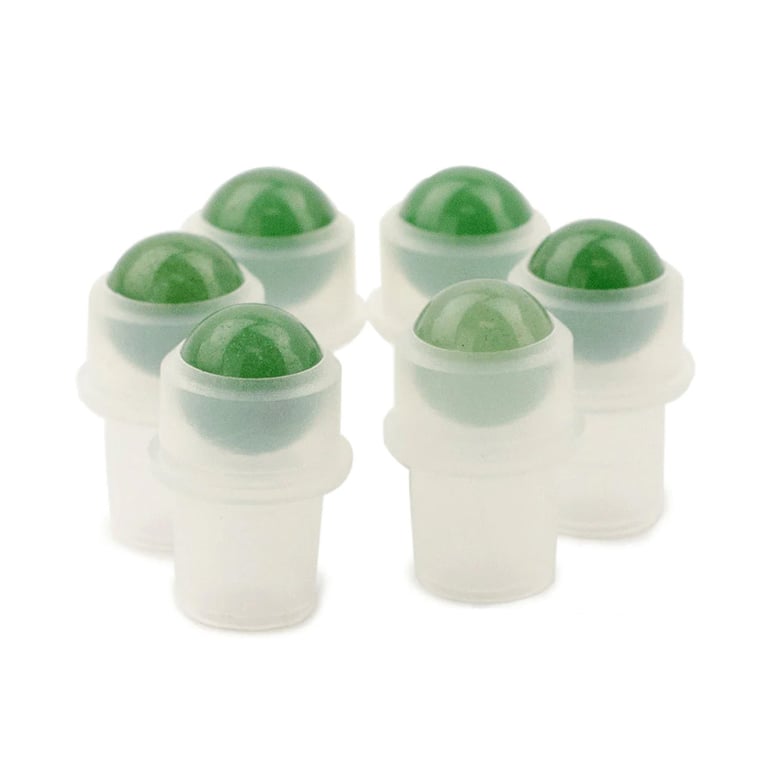 Aventurine Gemstone Roller Tip for 5ml Bottle - Natural Skincare Remedy
