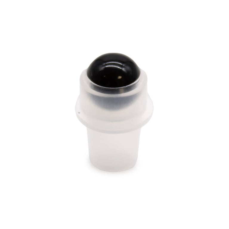 Black Tourmaline Gemstone Roller Tip for 5ml Bottle - Natural Skincare Tool