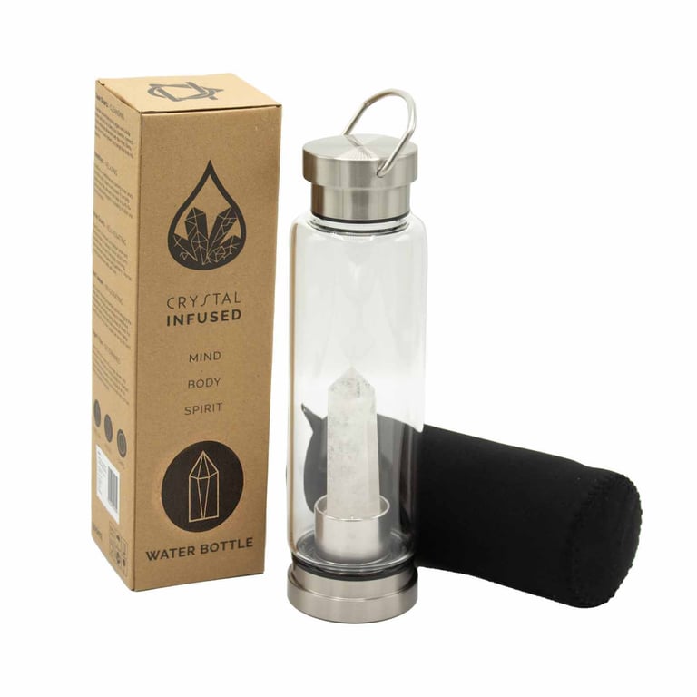 Obelisk Quartz Infused Glass Water Bottle - Crystal Clean by Brand/Model